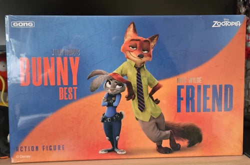 GONG X Zootopia Cartoon Action Figure Toy Gift Judy and Nick Wilde Set GONG - KOEEK