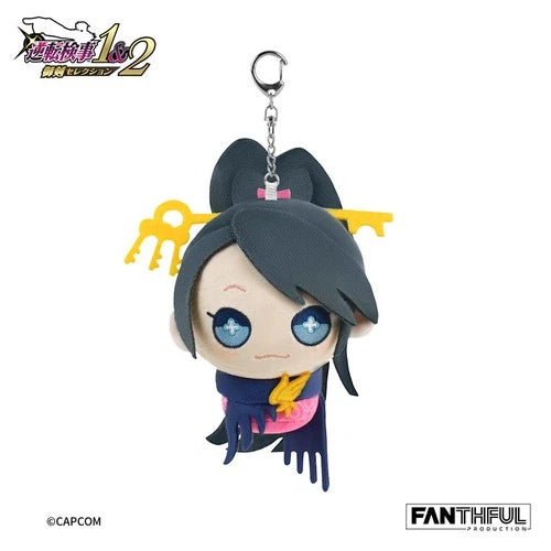 Official  Ace Attorney Mikumo Ichijo Version Plush Keychain 07FC0E-D4 - KOEEK