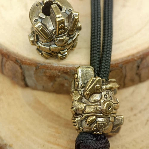 Mechanical Dinosaur Brass Bead Parachute Cord Knife Lanyard Pendant Accessories 07FC0E-D4 - KOEEK
