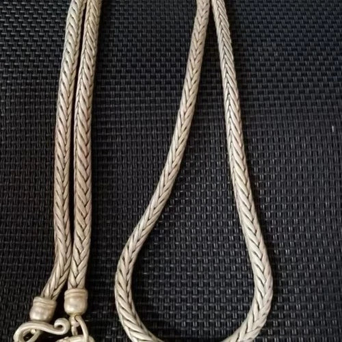 Vintage Tibetan Silver Necklace Braided Ethnic Chinese Antique Jewelry Gift 07FC0E-D4 - KOEEK