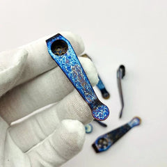 2pcs Custom Titanium Deep Carry Pocket Clip for Spyderco Knife PM2 / Para 3 More 07FC0E-D4 - KOEEK