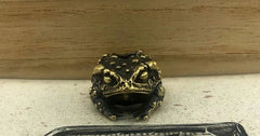Frog Paracord Bead Hand-Casted Brass Charms EDC Accessories Pendant Buckle 07FC0E-D4 - KOEEK