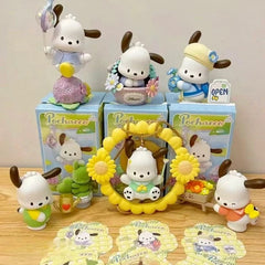 MINISO Sanrio Pochacco Flower & Childhood Series Confirmed Blind Box Figure Toys MINISO - KOEEK