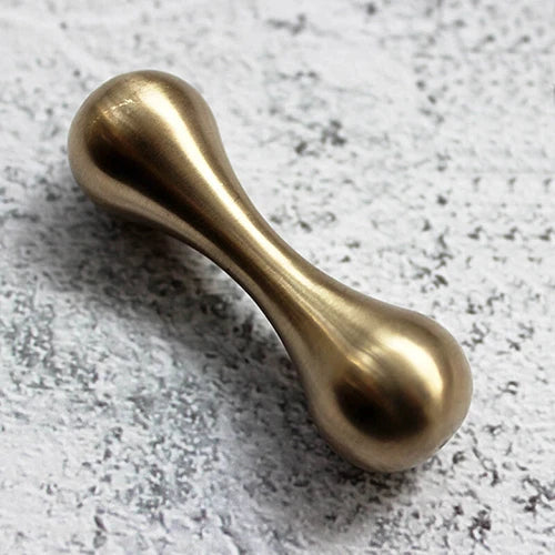 Hot Solid Brass EDC Begleri Unzip Toys Knucklebone Turn Bone Finger Dumbbell 07FC0E-D4 - KOEEK