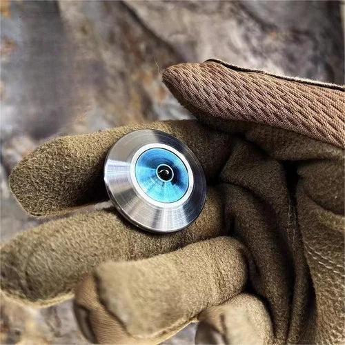 Titanium Stainless Steel Spinning Top Gyroscope Gyro Desktop Fidget Toy EDC Gift 07FC0E-D4 - KOEEK
