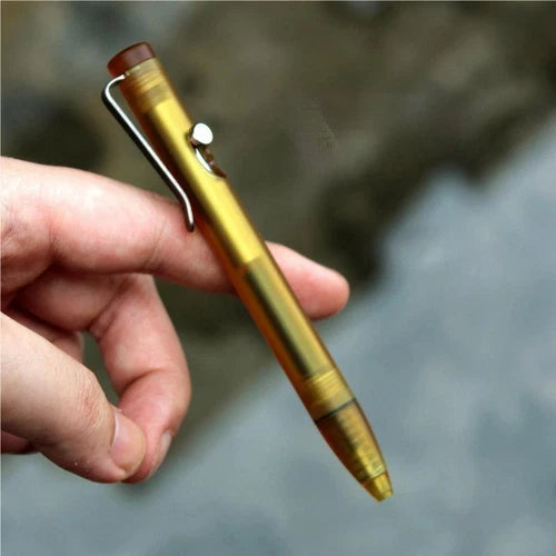 PEI Polyetherimide Titanium Bolt Action Pen Signature Writing BallpointPenEDC 07FC0E-D4 - KOEEK