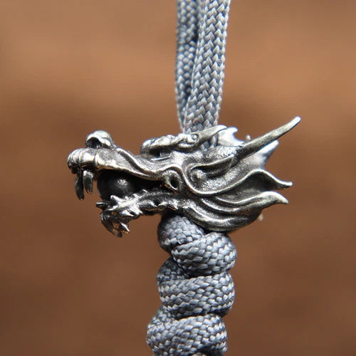 China Dragon Bead DIY Lanyard Paracord Beads Knife Bracelet EDC Kenchain Jewelry 07FC0E-D4 - KOEEK