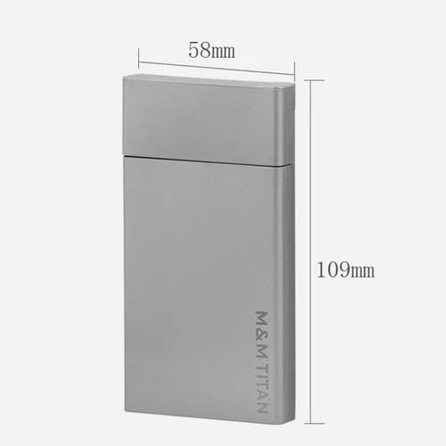 Titanium Cigarette Box Smoker Portable The Pack Metal Protective Case 07FC0E-D4 - KOEEK