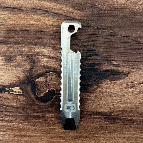 TITANER Titanium Pry Bar Crowbar Multi Tools Ruler Bottle Opener Outdoor EDC TITANER - KOEEK