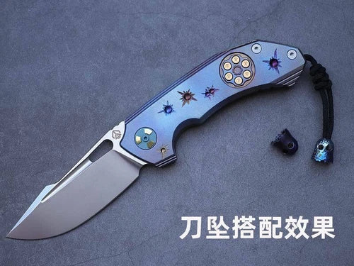 Pac-Man Monsuta Ghost Titan Alloy Bead EDC Zipper Pull knife lanyard EDC bead 07FC0E-D4 - KOEEK