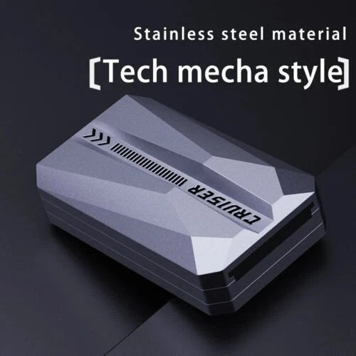 Hot Mechanical Card-pushing Magnetic Slider Stainless Steel Fidget Men EDC Gift 07FC0E-D4 - KOEEK