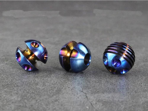 1  Titanium Alloy Lanyard Paracord Necklace Bracelet Beads DIY Cord Pendants 07FC0E-D4 - KOEEK
