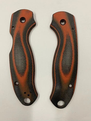 Micarta + G10 Dangerous Cobra Patterns Handle Scales for Spyderco Para 3 / C223 07FC0E-D4 - KOEEK