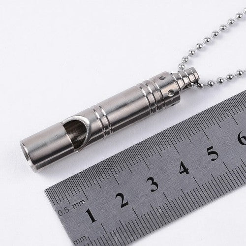 TC4 Titanium Keychain Outdoor Safety Whistle Camping Travel survival EDC Tool 07FC0E-D4 - KOEEK