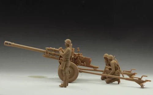 3D Printed 1/72 Soviet 76mm anti-tank gun 3NC3 + 3-person Model Unpainted 07FC0E-D4 - KOEEK
