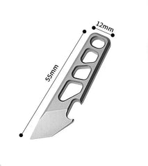 Titanium Alloy Multi EDC Tools Pry Bar Crowbar Bottle Opener Keychain Pendant 07FC0E-D4 - KOEEK