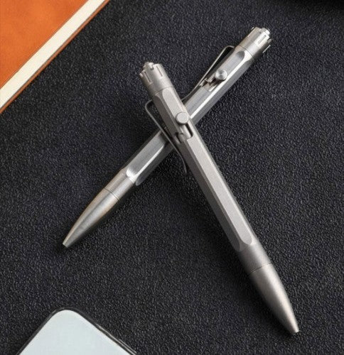 EDC Titanium Pocket Ball Pen Office Signature Writing Pen Student Stationery 07FC0E-D4 - KOEEK