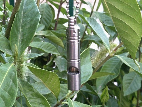 TC4 Titanium Keychain Outdoor Safety Whistle Camping Travel survival EDC Tool 07FC0E-D4 - KOEEK