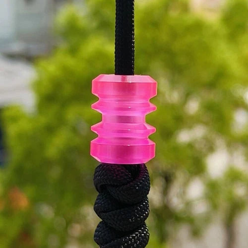 EDC Resin Knife Lanyard Bead Paracord Necklace Pendant Bracelet Bead DIY Pink 07FC0E-D4 - KOEEK