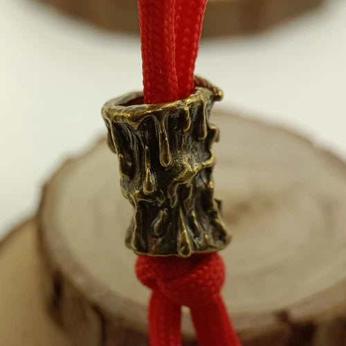 Candle Monster Brass Bead Parachute Cord Knife Lanyard Pendant DIY Accessories 07FC0E-D4 - KOEEK