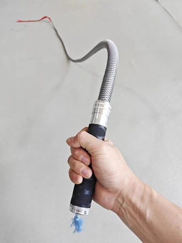 Handmade 304 Stainless Steel Steel Whip Horse Bull Whip Cowboy Horsewhip Toy 07FC0E-D4 - KOEEK
