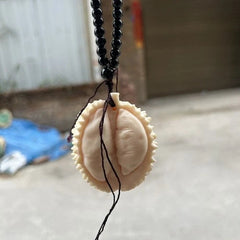 Resin Durian Feng Shui Pendant Car Hanging Ornament Hand-Carved Piece 07FC0E-D4 - KOEEK