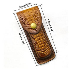Hot HAND MADE PURE COW LEATHER SHEATH FOR 5" FOLDING KNIFE & OTHER EDC TOOLS 07FC0E-D4 - KOEEK