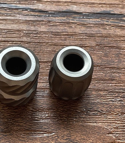 Titanium Knife Bead Parachute Cord Pendant Lanyard EDC Bead Necklace Zipper Head 07FC0E-D4 - KOEEK