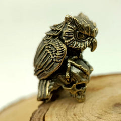 Owl & Skull Brass Bead Parachute Cord Knife Lanyard Pendant DIY Accessories 07FC0E-D4 - KOEEK