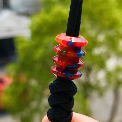 Resin Knife Lanyard Bead Paracord Necklace Pendant Bracelet Bead EDC Charm DIY 07FC0E-D4 - KOEEK