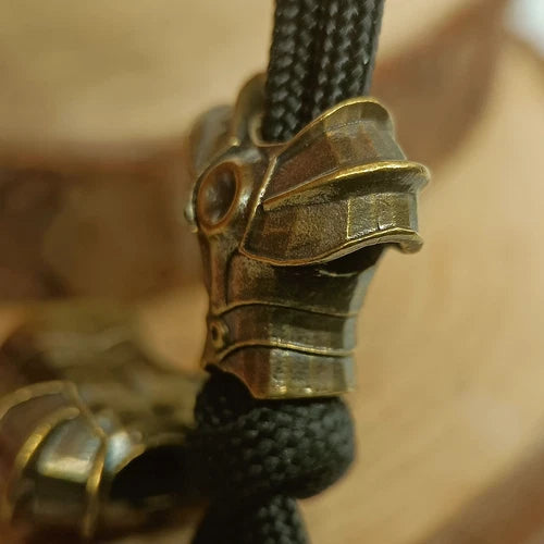 Knife Lanyard Paracord Beads Armor, Casted Copper Charm for EDC DIY Accessories 07FC0E-D4 - KOEEK