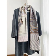 High Luxury! 30% Silk & 70% Wool Hand Rolled Edges Wrap Scarf Shawl 53" 07FC0E-D4 - KOEEK