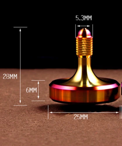 Stainless Steel Hand Twisting Spinning Top Gyro Gyroscope Spinner EDC Toys 07FC0E-D4 - KOEEK
