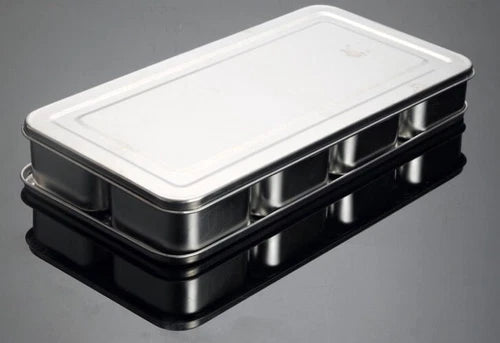 Stainless Steel Seasoning Box Set Creative Seasoning Jar 6 Grid 8 Grid 07FC0E-D4 - KOEEK