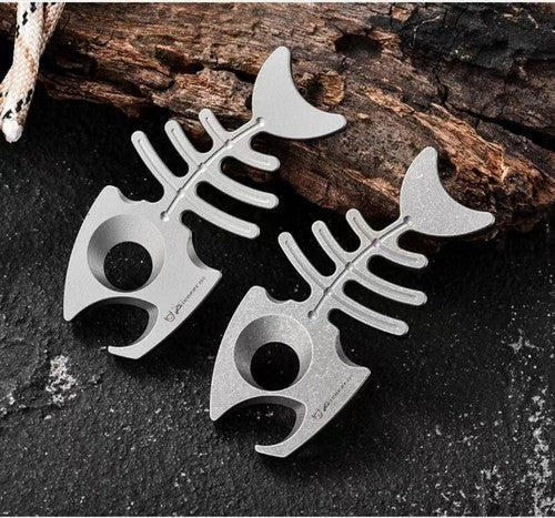 Titanium Alloy Bottle Opener Keychain Necklace pendant EDC Multi-tool 07FC0E-D4 - KOEEK