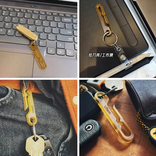 EDC Ultem PEI Key ring Keychain Car Pendant EDC Outdoor Tool 07FC0E-D4 - KOEEK