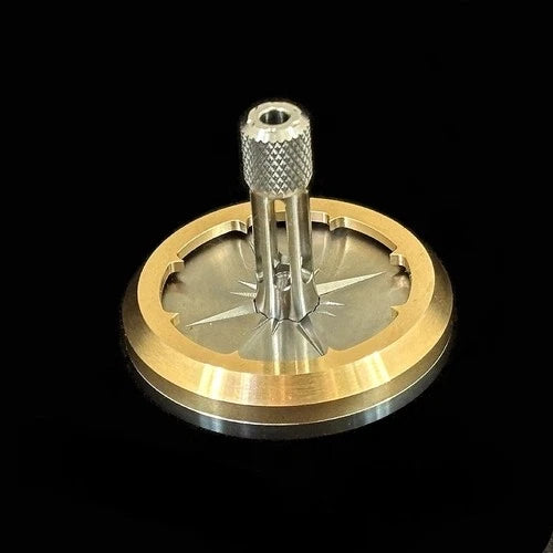 Titanium Brass Spinning Top Desktop Spinner Gyro Fidget Toy Stress Relief EDC 07FC0E-D4 - KOEEK