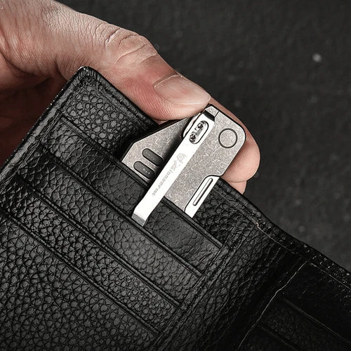 EDC Titanium Alloy Multi Tools Adjustable Wrench Pocket Folding Knife Keychain 07FC0E-D4 - KOEEK