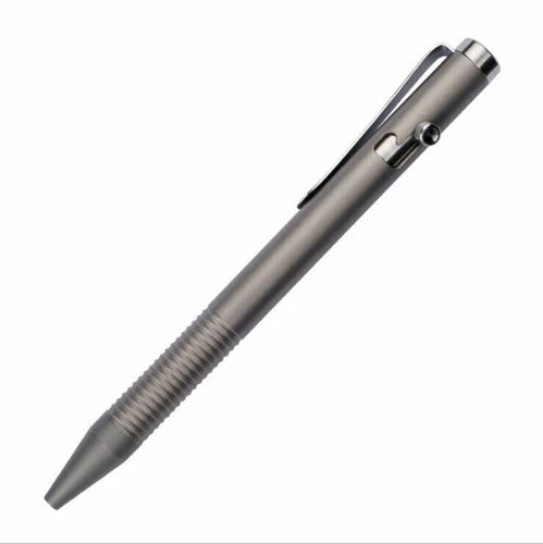 Titanium Pocket Ball Pen Ballpoint Pen Office Signature Students Pen Outdoor EDC 07FC0E-D4 - KOEEK