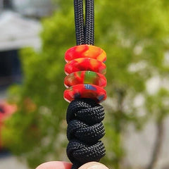 Resin Knife Lanyard Bead Paracord Necklace Pendant Bracelet Bead EDC Charm DIY 07FC0E-D4 - KOEEK