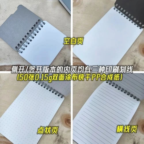 EDC Titanium Alloy Notepad Portable Recyclable Tools Outdoor Camping Gear Tools 07FC0E-D4 - KOEEK