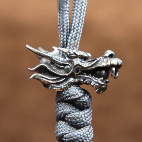 China Dragon Bead DIY Lanyard Paracord Beads Knife Bracelet EDC Kenchain Jewelry 07FC0E-D4 - KOEEK