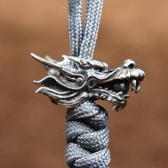 China Dragon Bead DIY Lanyard Paracord Beads Knife Bracelet EDC Kenchain Jewelry 07FC0E-D4 - KOEEK