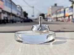 Stainless Steel Spinning Top Desktop Spinner Gyroscope Fidget Toy Stress Relief 07FC0E-D4 - KOEEK