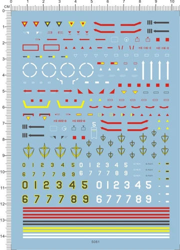 1:144 Scale HG RG EFSF MS GM GUNTANK GUNCANNON GDM Model Kit Water Slide Decal 07FC0E-D4 - KOEEK