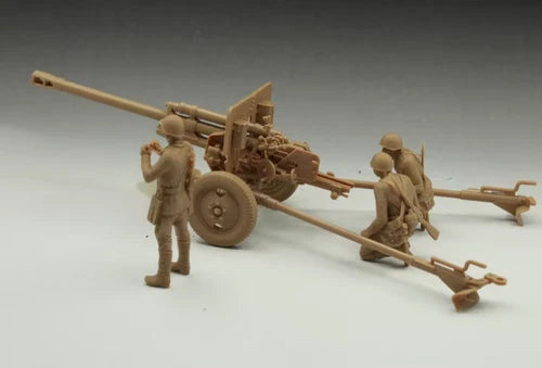3D Printed 1/72 Soviet 76mm anti-tank gun 3NC3 + 3-person Model Unpainted 07FC0E-D4 - KOEEK