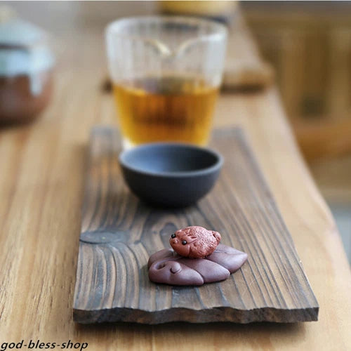 Creative Table Decoration Gift Yixing Zisha Tea Pet Purple Clay Toad Mascot 07FC0E-D4 - KOEEK