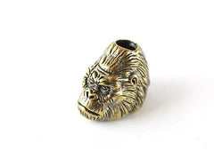 Brass Gorilla Head Knife Lanyard Bead Paracord Pendant EDC Accessories DIY Craft 07FC0E-D4 - KOEEK