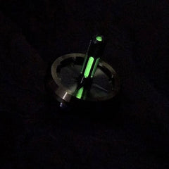 Titanium Brass Spinning Top Desktop Spinner Gyro Fidget Toy Glow in the Dark EDC 07FC0E-D4 - KOEEK