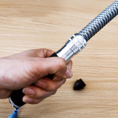 Handmade 304 Stainless Steel Steel Whip Horse Bull Whip Cowboy Horsewhip Toy 07FC0E-D4 - KOEEK